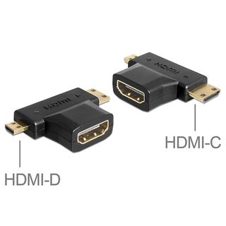 Adaptador HDMI A Mini HDMI+Micro HDMI