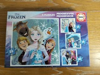 Educa - Set de 4 Puzzles Infantiles Disney Frozen