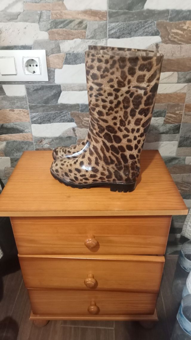 Botas de agua leopardo