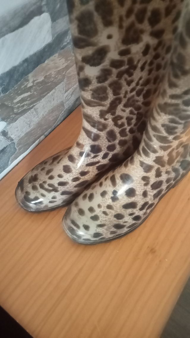 Botas de agua leopardo