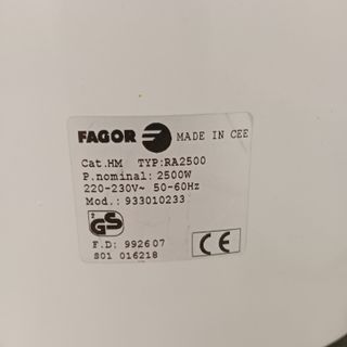 Radiador de aceite Fagor