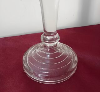 Par De Castiçais Em Vidro