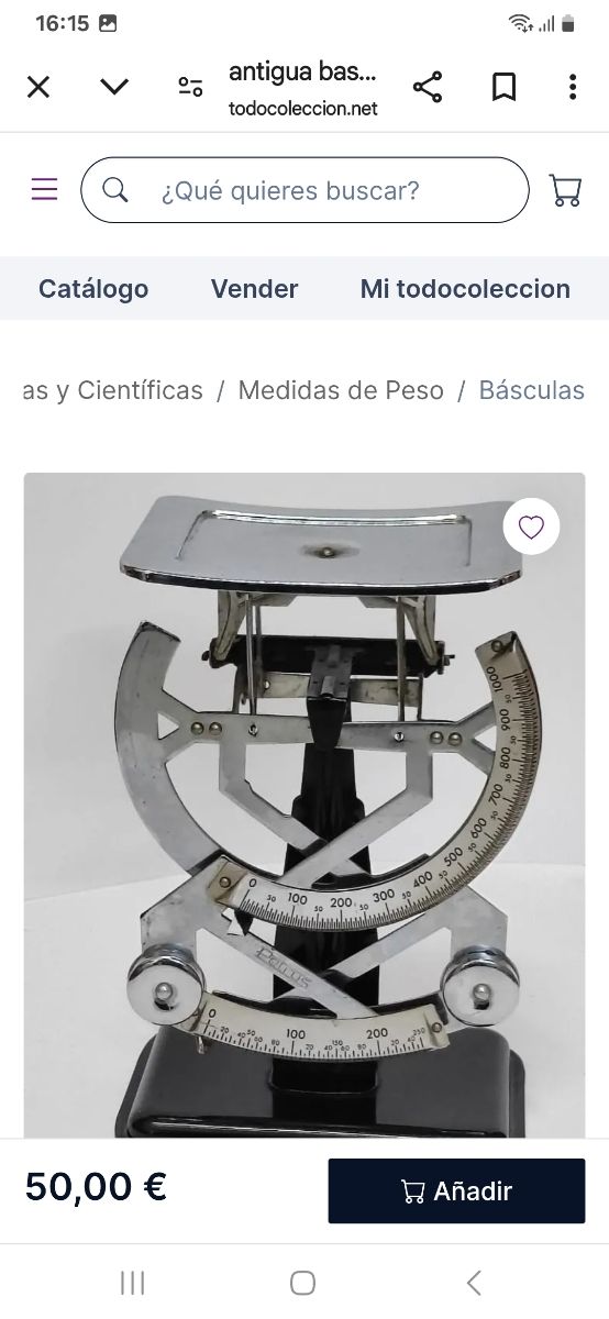 Báscula antigua PETRUS