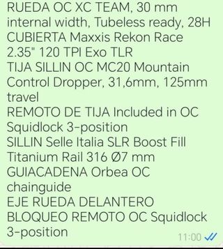 Orbea Oiz M-Pro talla M