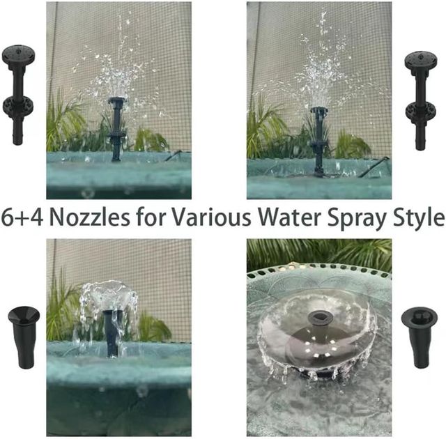 Pompa ad acqua solare 17 ugelli e batteria 3000 mA