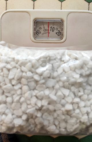 Grava decorativa blanca (5kg)