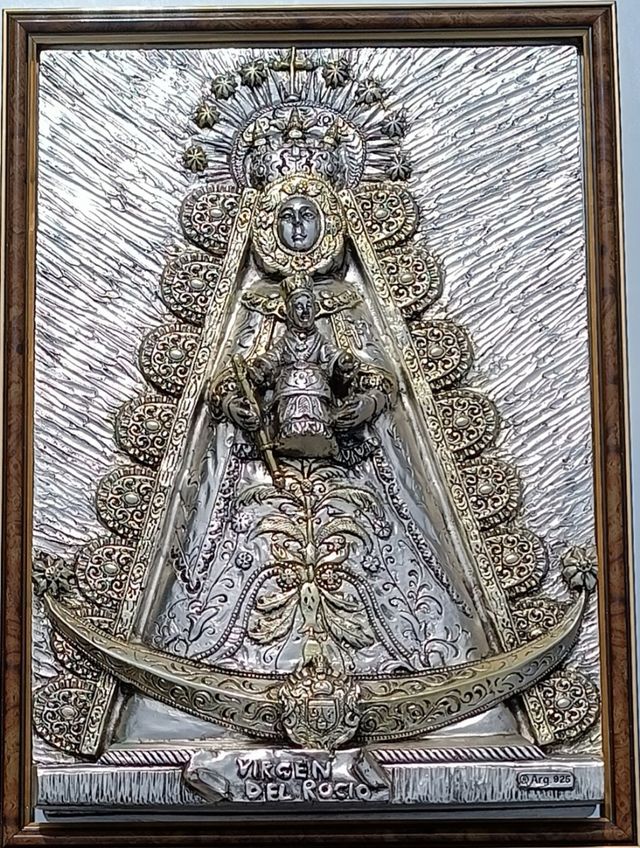 Cuadro espejo Virgen del Rocio