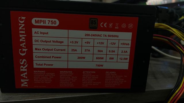 Fuente de Alimentacion 750W
