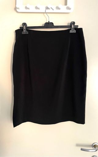 Gonna nera diritta fresco di lana tg.L