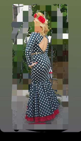 Flamenca mujer negro y blanco 