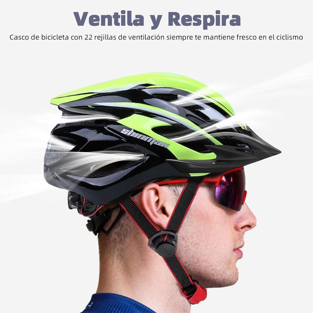 Casco Bicicleta Adulto con Luz LED Ajustable