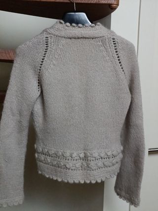 Chaqueta de Mohair con botones joya