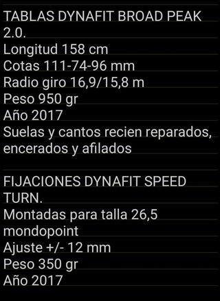 Esquis Dynafit travesia