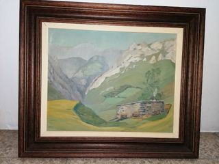 Oleo sobre lienzo montaña