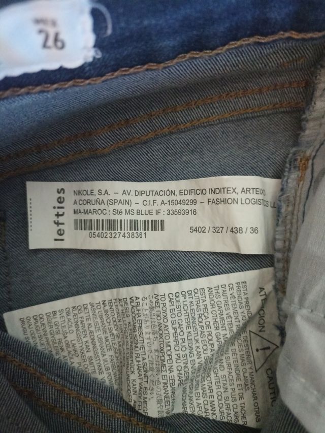 Jeans Lefties talla 36
