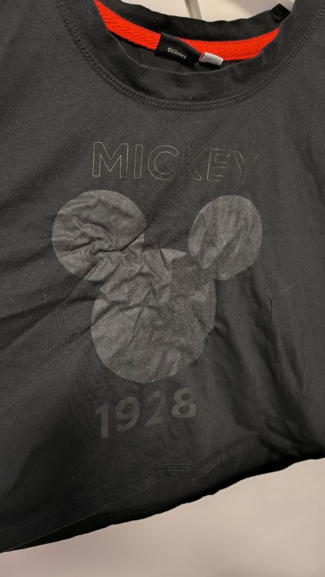 Croptop negro Mickey mouse