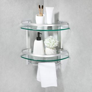 Estantería Baño Esquina con Toallero