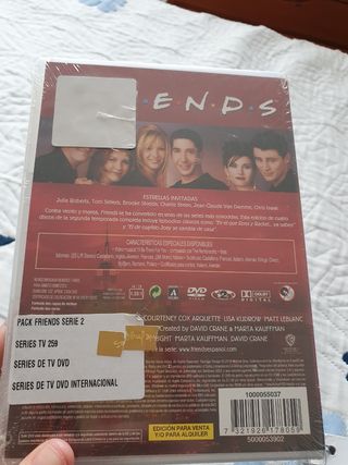 DVD segunda temporada de Friends