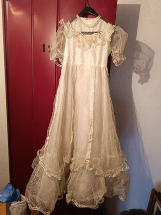 Vestido comunión antiguo 