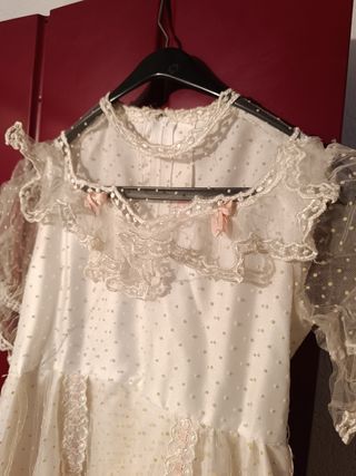 Vestido comunión antiguo 