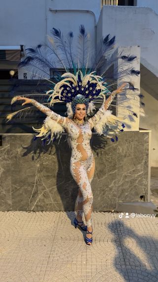 Traje de carnaval reina de las nieves Sitges