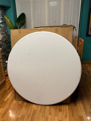 Mesa redonda plegable 120cm