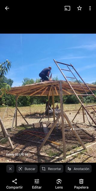 Sombrillas pergolas y celadores