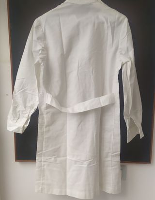 Bata médica vintage cruzada Terlenka