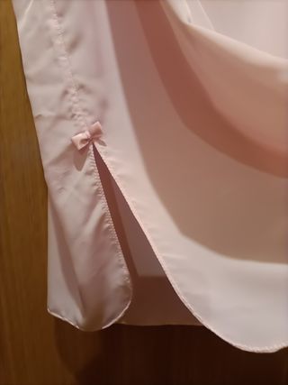 Camisón rosa crochet 