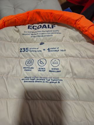 Chaleco plumas ecoalf