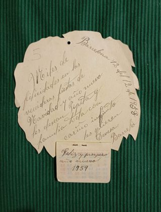 Antiguo calendario año 1959