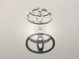 2x Emblema símbolo logotipo Insignia Toyota