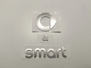 Conjunto emblema + Legenda Smart Plateado