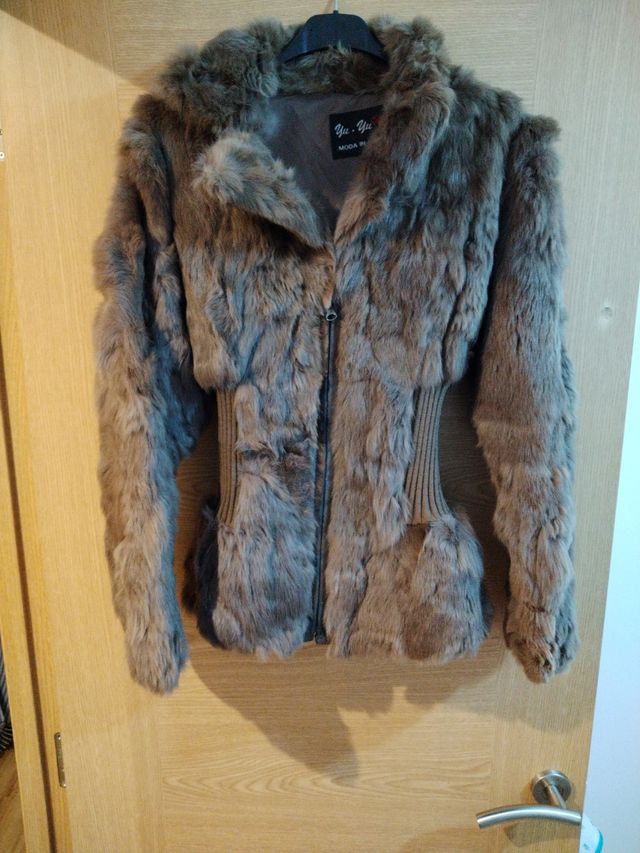 Chaqueta piel de conejo