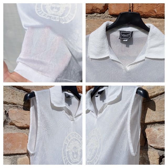 Versace Jeans Couture Medusa White Top