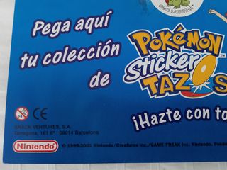 TAZOS POKEMON ORIGINAL 2001