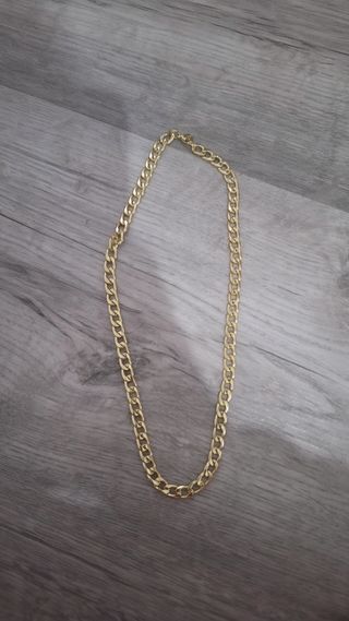 Cadena dorada 40 cm sin uso