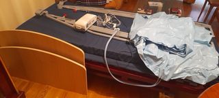 Cama articulada, grúa enfermos y colchón