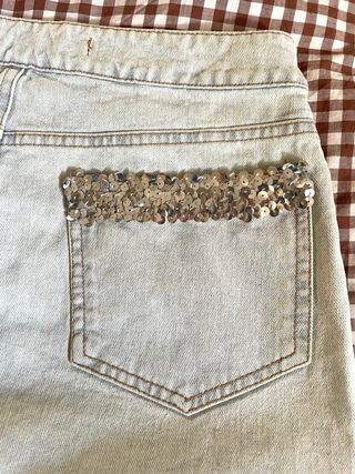 Minigonna jeans Kaos con strass tg. 42 ita
