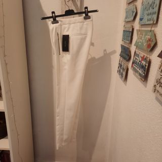 Pantalones pitillo de vestir,blancos