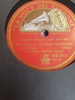 4 dischi la voce del padrone 78 gir alfredo cortot