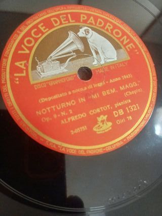 4 dischi la voce del padrone 78 gir alfredo cortot