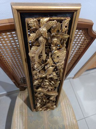 CUADROS EN MADERA TALLADA