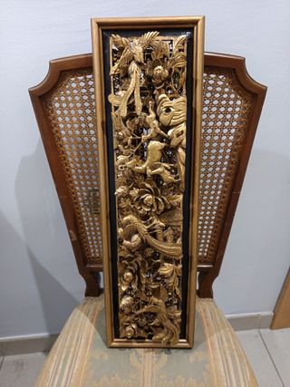 CUADROS EN MADERA TALLADA