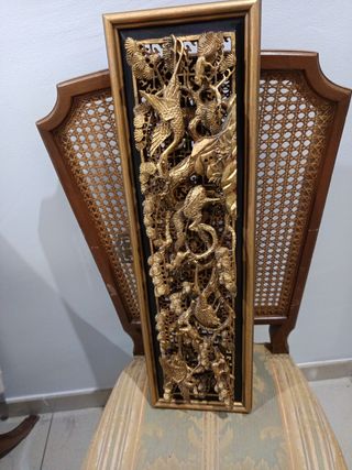 CUADROS EN MADERA TALLADA