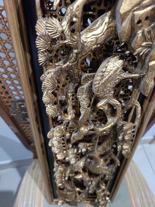 CUADROS EN MADERA TALLADA