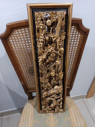 CUADROS EN MADERA TALLADA