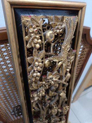 CUADROS EN MADERA TALLADA