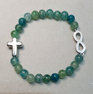 Pulsera ágata dragón verde