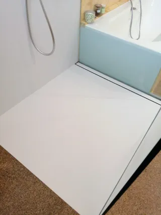 Baldosa Roca 120 x 120 cm blanco puro